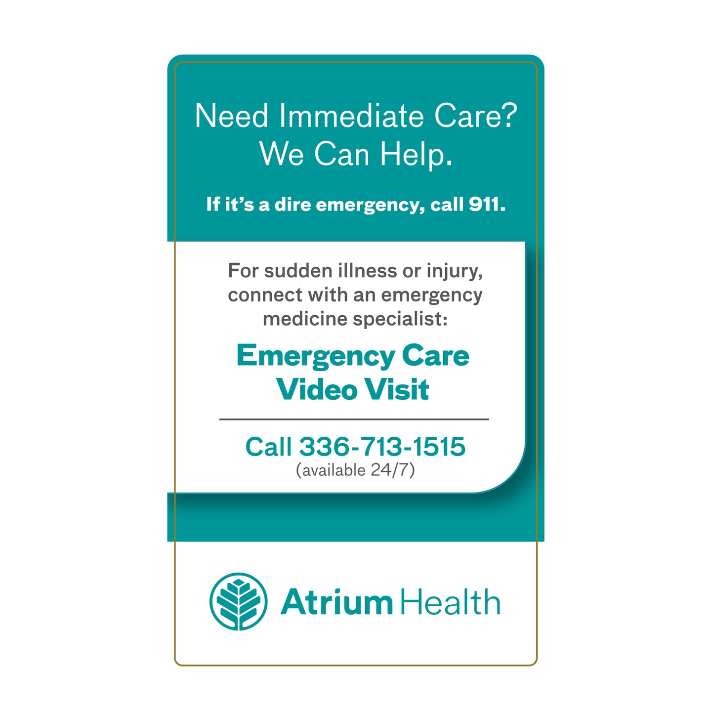 Emergency Care Magnet